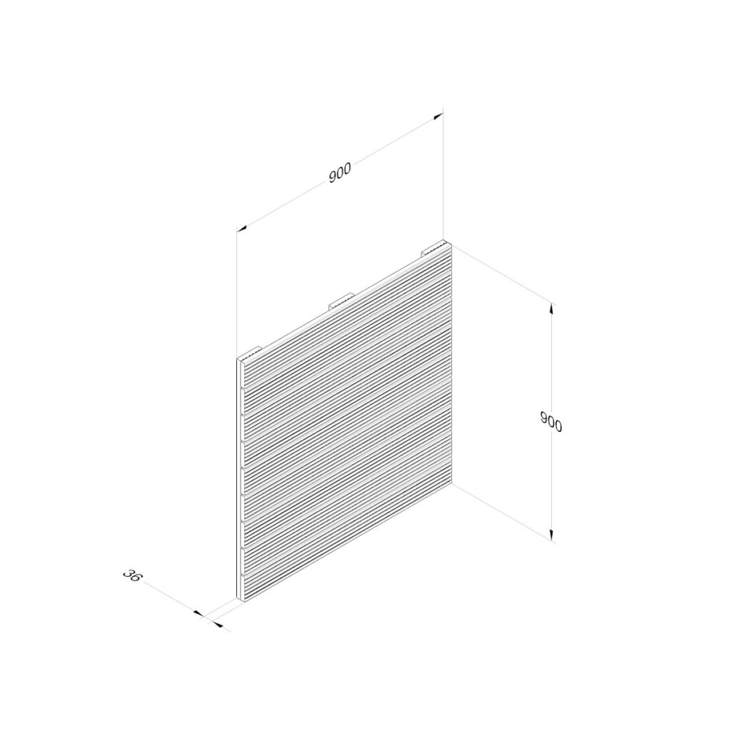 Forest Garden Patio Deck Tile – 90x90cm – Pack of 4 5013053175033 2